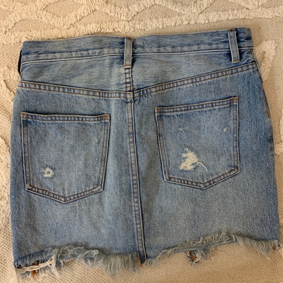 Free People Denim Skirt Size 26 - Picture 3 of 5